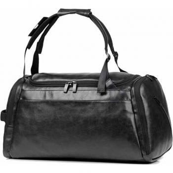 Schulterduffel Herren/innen mit Schuhfach – PU Leder