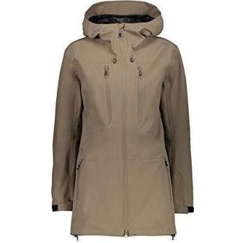 CMP Women's Softshell Jacket Long Fix Hood Kaki 30Z6706 2XS