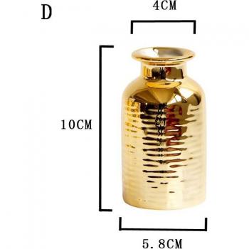 Goldene Terrarium-Vase für Pflanzen