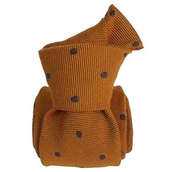 Cravate en laine et soie Catane Orange