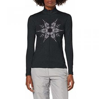 CMP Damen Ski-Style Shirt 39L2076 in Nero Mel, D38