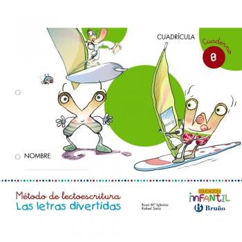 Las letras divertidas Cuadrícula Cuaderno 8.