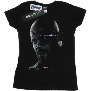 Marvel Women's Avengers Endgame Avenge The Fallen Nick Fury Tee