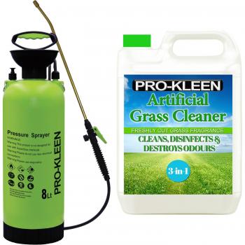 ProKleen 8L Pump Sprayer with Artificial Grass Cleaner 5L