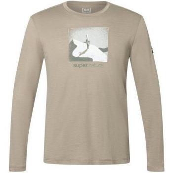 Super.natural Herren Longsleeve Almost Done in Beige