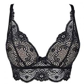 Axamo luxuriöses schwarzes Spitzen-Bustier