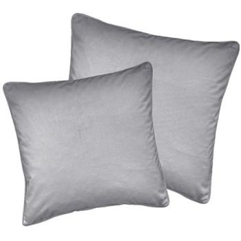 Enhanced Living Velvet Pillow Covers – Grey, 55cm × 55cm