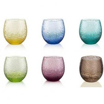 Acqua in stile multicolor: 6 bicchieri