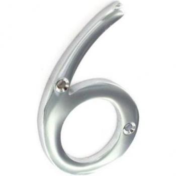 Porte 6 Numéro Chromé Sécurité