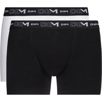 DIM BOXER D6596-B3G XL Uomo Nero Bianco