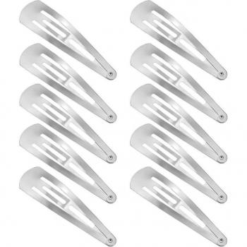 Barrettes Chic Noir‑Argent – Ensemble 10