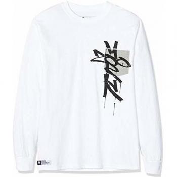 Camisa Zoo York Tag Cross, Manga Larga, Color Blanco, Mediana