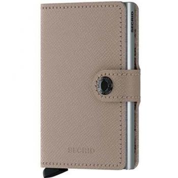 Crisple Miniwallet mit RFID Schutz Taupe