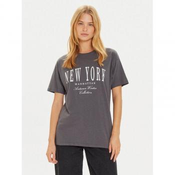 Oversized Graues T-Shirt von Brave Soul (Modell LTS‑568JEMIMA)