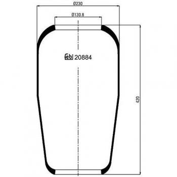 FEBI BILSTEIN Boot, air suspension 20884