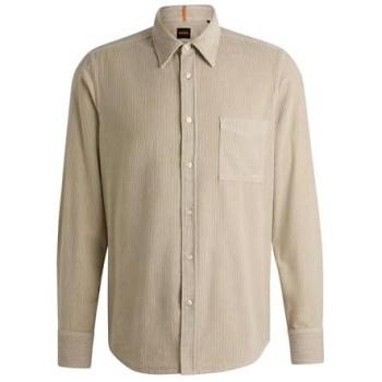 BOSS Freizeithemd Regular Fit Relegant Beige Herren
