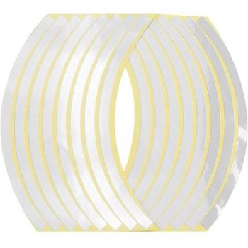 32 Pcs 10-Inch Moto Wheel Rim Reflective Stickers