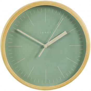 Jones Pine Spin Clock, Light Green Hands