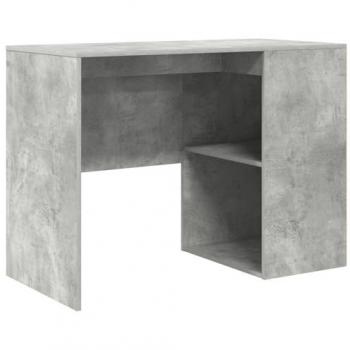 Vidaxl Bureau D'écriture Gris Béton Compact Rangement