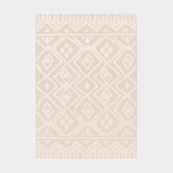 Sérénité Brazil tapis éthnique crème 200 × 290 cm (intérieur & extérieur)