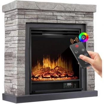 KESSER® Cheminée Électrique 1800W avec Effet de Flamme LED