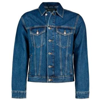 Men’s Blue Cotton Denim Jacket (S)