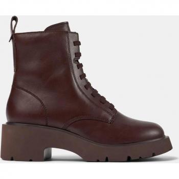 Botas Camper de piel burdeos para mujer