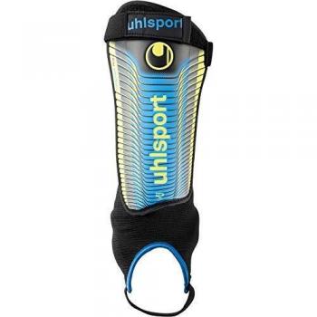 Espinilleras Uhlsport Tibia Plate Pro Negro/Azul/Amarillo Fluorescente
