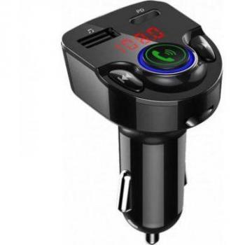 Caricatore Auto Bigben Doppio USB 25W FM Nero