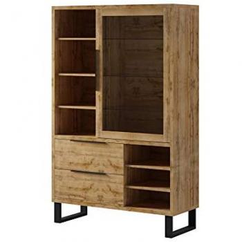 Vaisselier Eden Bois et Metal avec 1 porte et 2 tiroirs