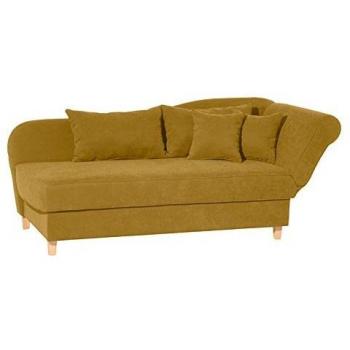 Recamiere Max Winzer Selma – Velours Stoff, Armteil rechts, 82 H × 88 W × 212 D cm