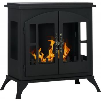 Estufa de Bioetanol HOMCOM 55x31x55 cm Negra