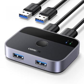 Adaptador Compartir USB 3.0 Dual Salida