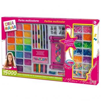 Coffret de perles multicolores pour métier à tisser