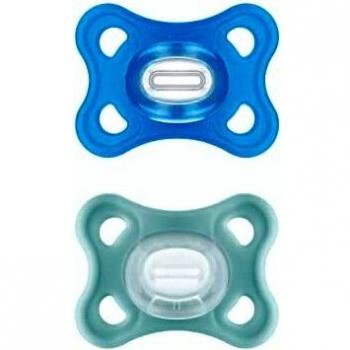 MAM Chupete Comfort Azul, 2-6 Meses, Dúo – 2 unidades