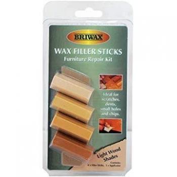 Briwax BRWWFSL Wax Filler Sticks Light Wood Shades (Pack 4)