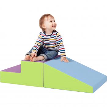 Toddler 2‑Piece Soft Play Climber & Crawler – Blue – Ages 12‑36 Months