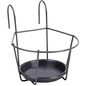 Einhängbarer Blumentopfhalter grau Ø 22 cm