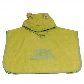 Minene 3202: Asciugamano Poncho Verde, Morbido e a Cappuccio