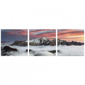 Leinwand-Triptychon 87 Peaks in Multicolors – SuperStudio Lo + deModa