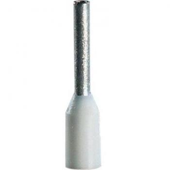 Embouts avec collerette Vogt – section 0,75 mm², longueur 8 mm, blanc – 100 unités – référence 460208