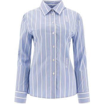 Jacquemus Women's Blue Logo Shirt, Size XS