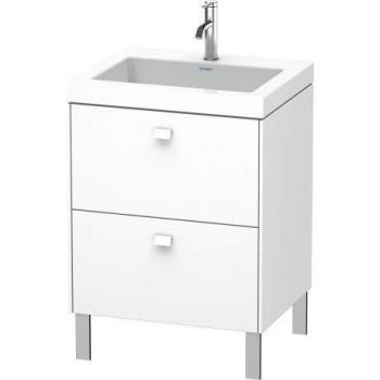 Lavabo design Duravit Brioso c-bonded Basalte Mat / chrome
