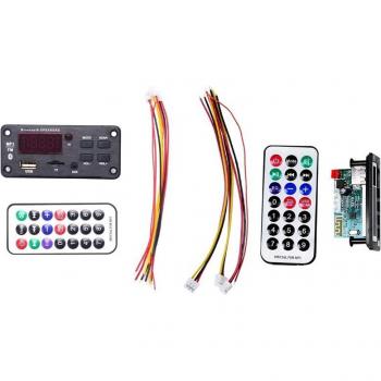 Bluetooth 5.0 Wireless Audio Decoder Board with Color Display, USB, TF Card, FM Radio
