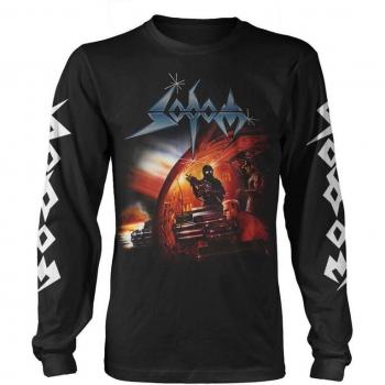 Sodom Herren Langarm T-Shirt „Agent Orange“ – Plastikkopf – XXL – Schwarz