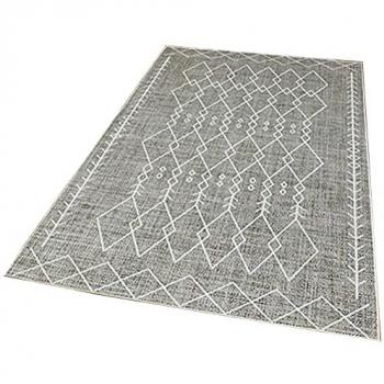 Beigener Wohnzimmerteppich aus Polyester – 80 cm × 150 cm – Wellhome