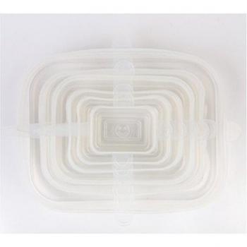 Cubiertas de microondas de silicona 6 uds