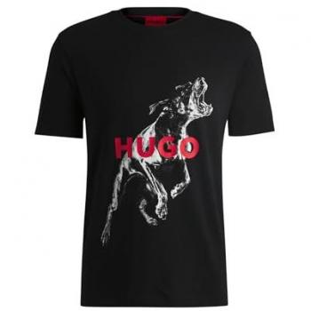 DEYLADEC Hugo 50530607 Schwarz – Oversized T-Shirt für Trendsetter
