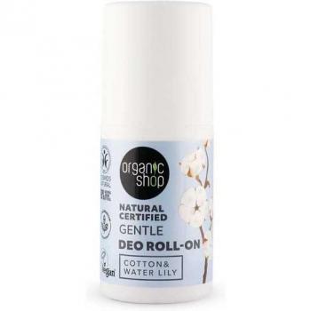 Sanftes Natura Siberica Deo Roll-on mit Baumwolle und Seerose 50ml