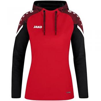 JAKO Damen Performance Kapuzensweatshirt Rot 36